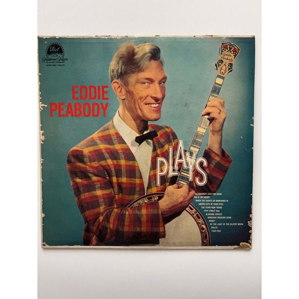Eddie Peabody Plays 1959 LP DLP 3211 Mono Pressing VG+ Dot Records
